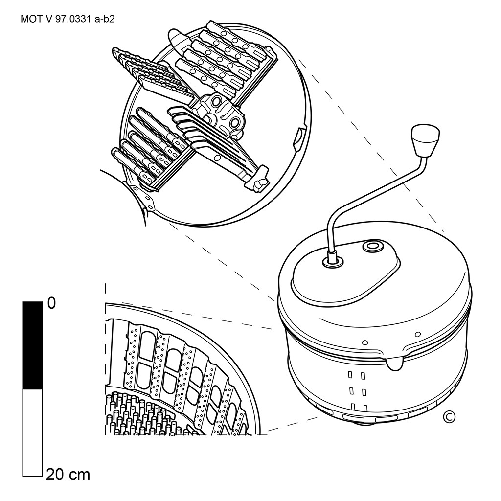 Appel-/aardappelschilmachine (hand) (m.)