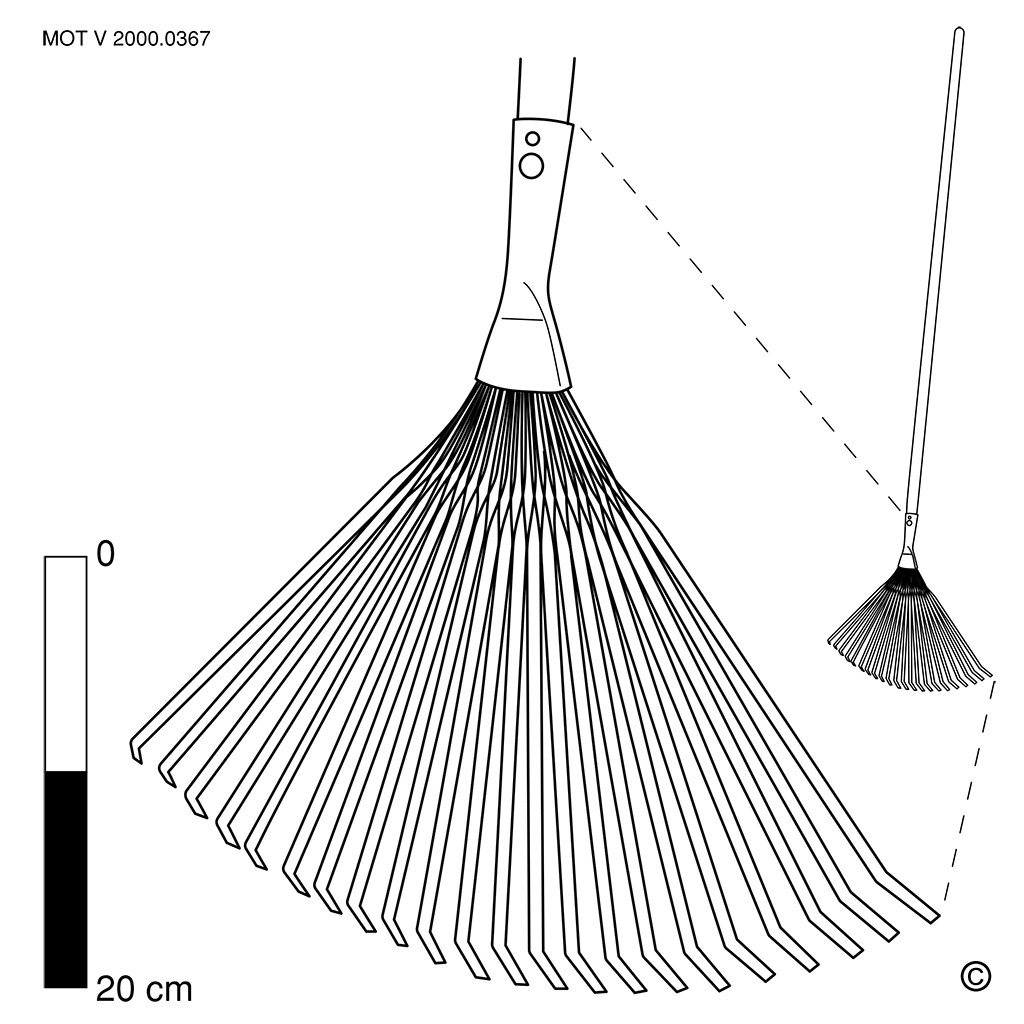 Lawn wire rake