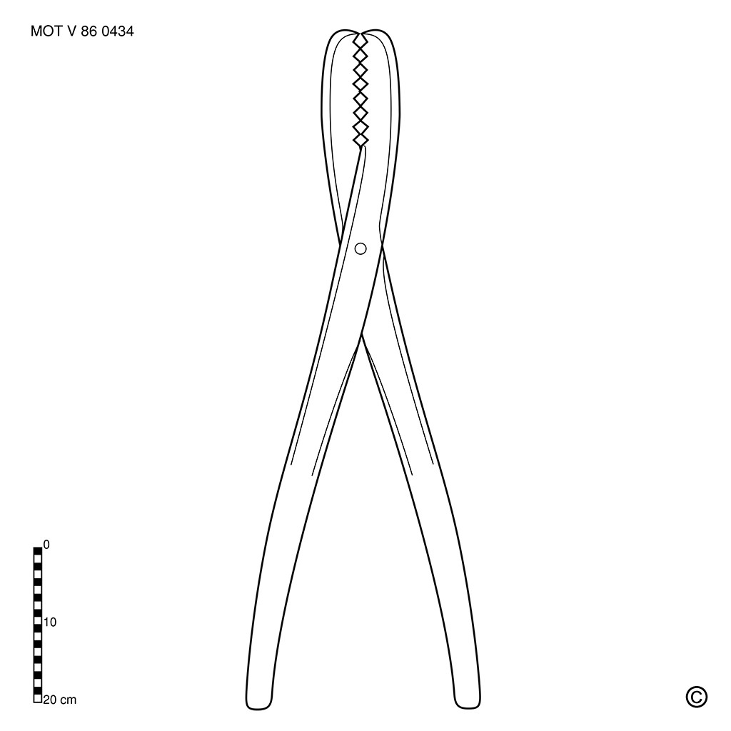 Tongs for removing thistles