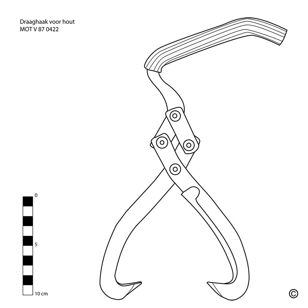 Timber tongs (1 handled) / lifting tongs (2 handled)