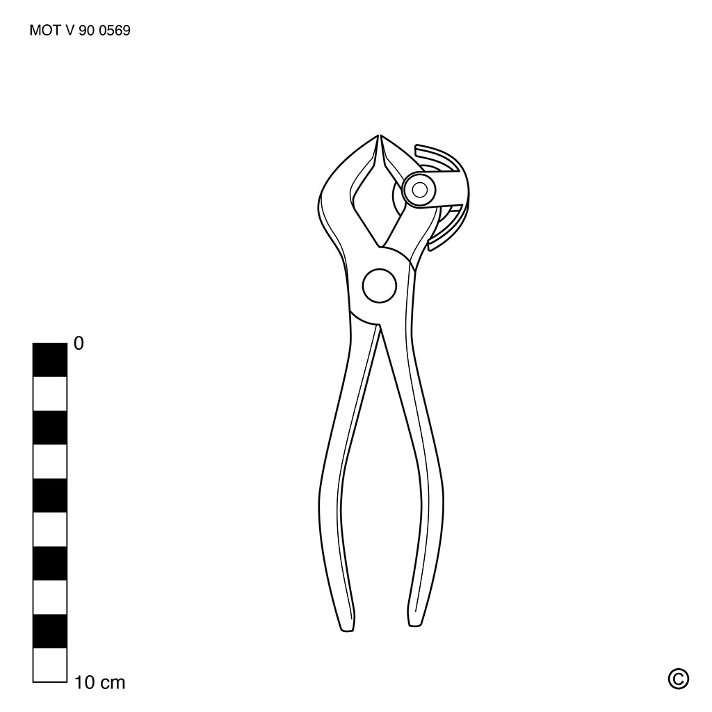 Pince pour couper et démanteler les tubes isolés (f.)