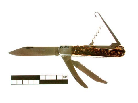Couteau de chasse pliant (m.)