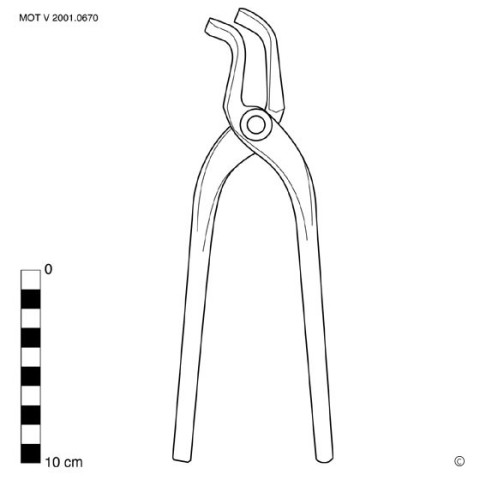 Sheet metal bending pliers