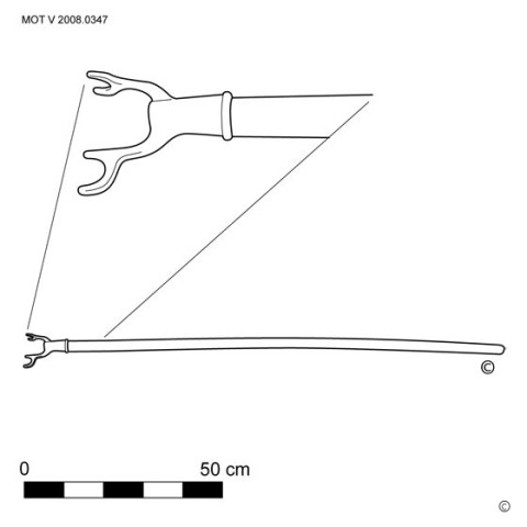 Fourchette à décrocher les marchandises (f.)