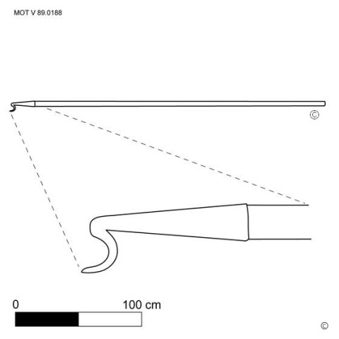 Fourchette à décrocher les marchandises (f.)