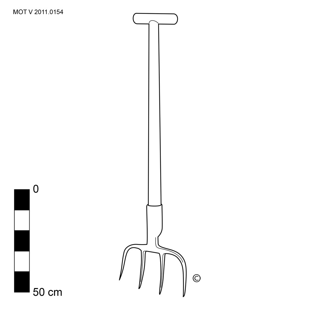 Endive harvesting fork