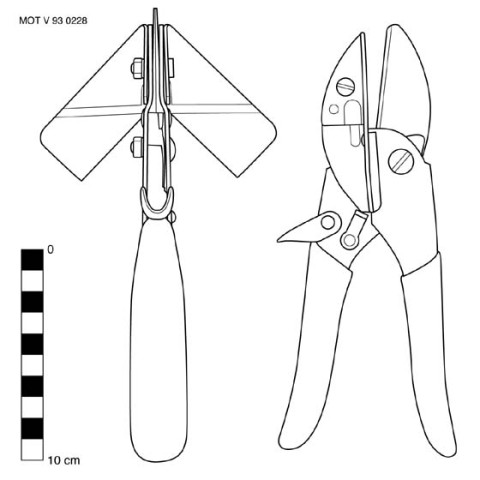 Cisaille à onglet (f.)