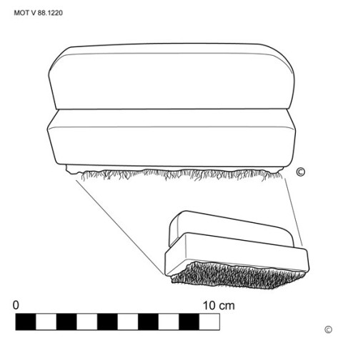 Brosse métallique pour nettoyer les limes (f.)